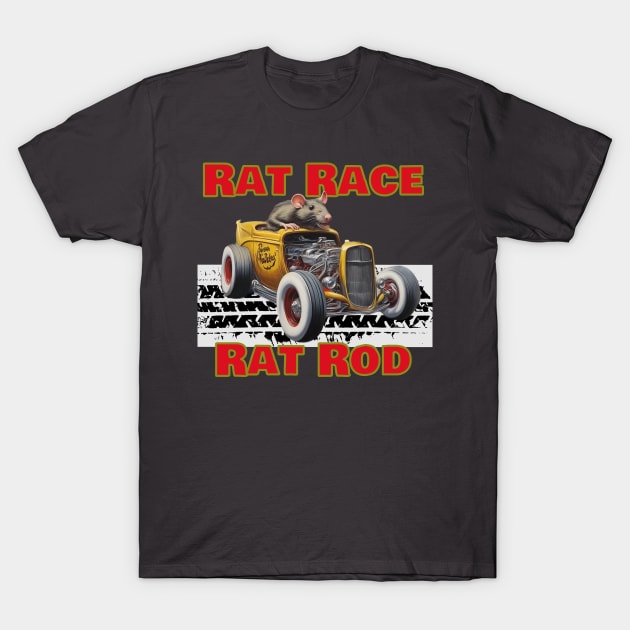 Rat Race  , rat rod T-Shirt by CS77